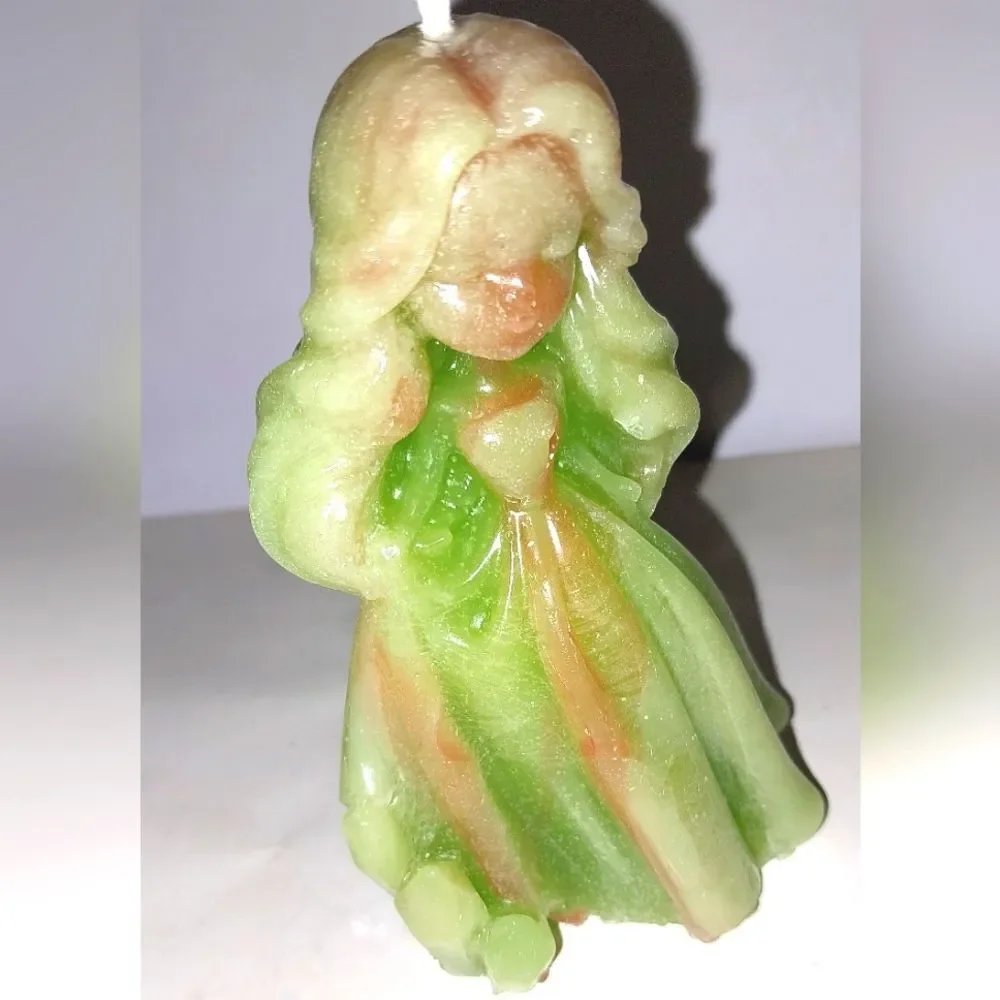Hand crafted limited edition whimsical princess candle